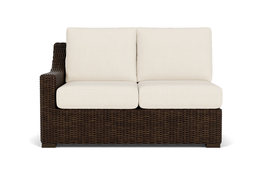 Lloyd Flanders Mesa Right Arm Loveseat with Fortune Champagne fabric
