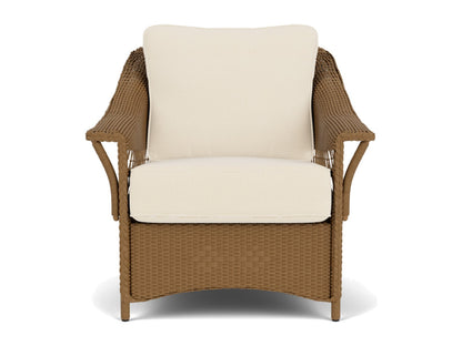 Lloyd Flanders Nantucket Lounge Chair Hickory Frame Brightside Egret