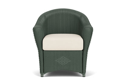 Lloyd Flanders Reflections Dining Armchair in Spruce frame with Fortune Champagne fabric