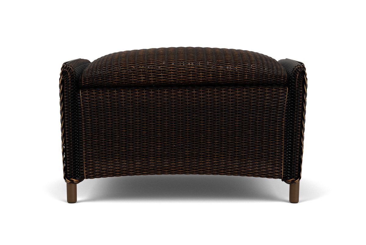 Lloyd Flanders Reflections Ottoman, Padded in Mink frame
