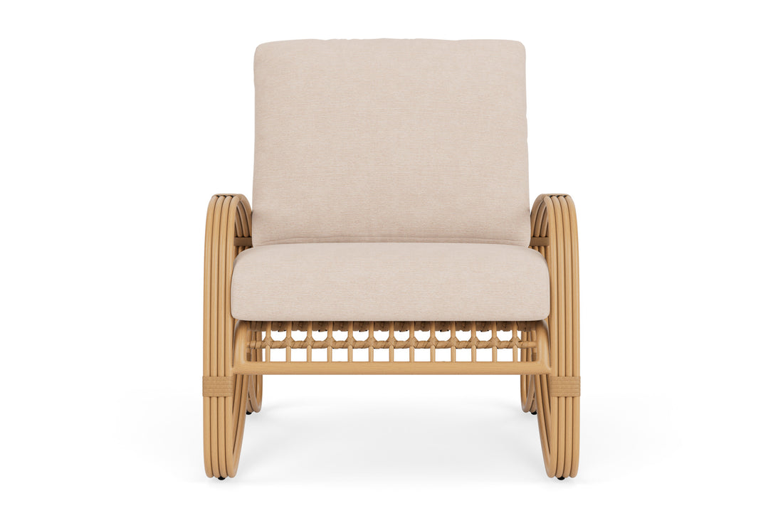 Lloyd Flanders Riviera Lounge Chair with Falcon Ecru fabric