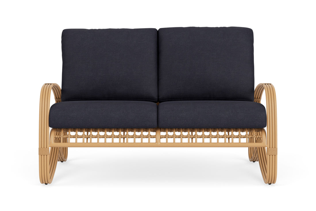 Lloyd Flanders Riviera Loveseat with Play Navy fabric