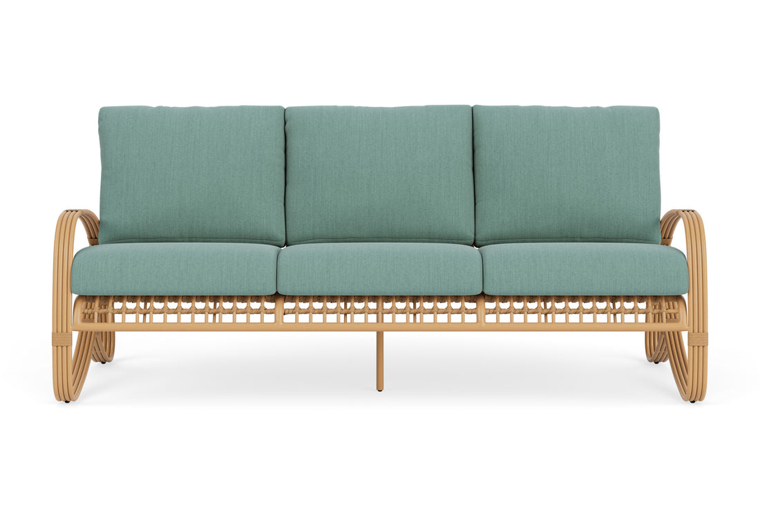 Lloyd Flanders Riviera Sofa with Loveboat Mint fabric