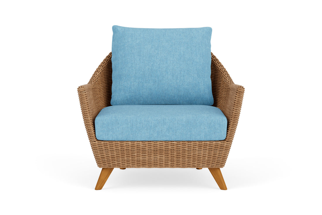 Lloyd Flanders Tobago Lounge Chair with Cast Horizon fabric