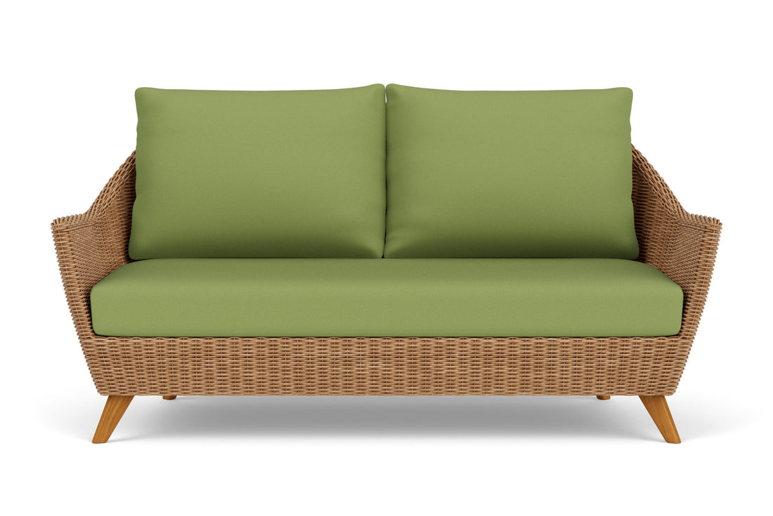 Lloyd Flanders Tobago Loveseat with Brightside Apple fabric