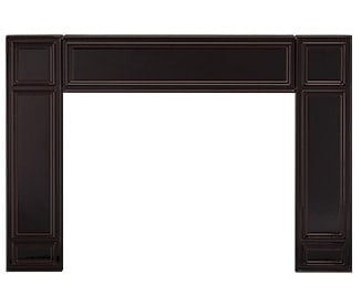 Vermont Castings Mead II cast surround, Majolica Brown enamel