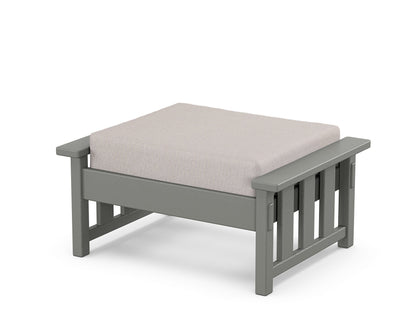 POLYWOOD Acadia Deep Seating Ottoman in Slate Grey