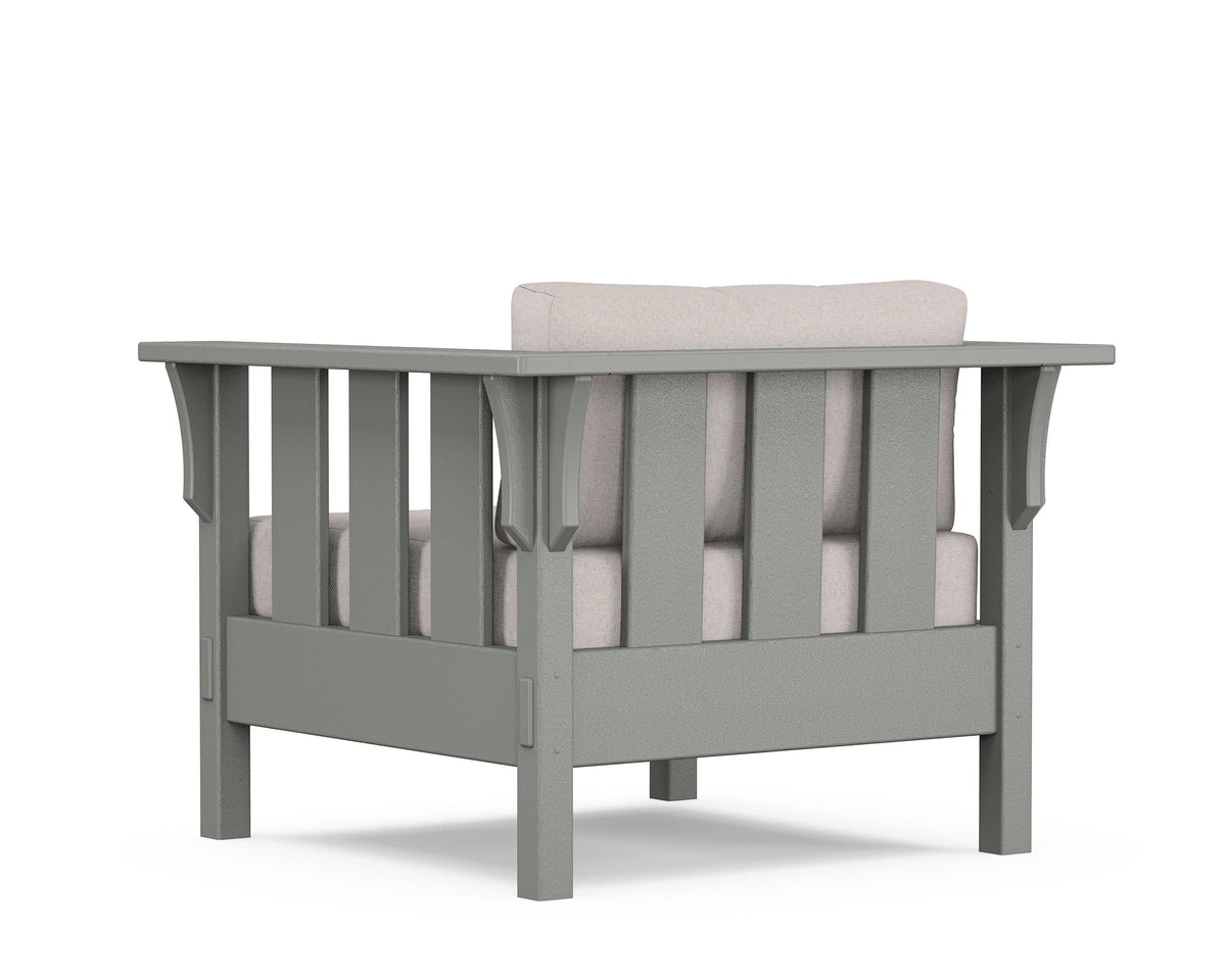 POLYWOOD Acadia Deep Seating Chair in Slate Grey