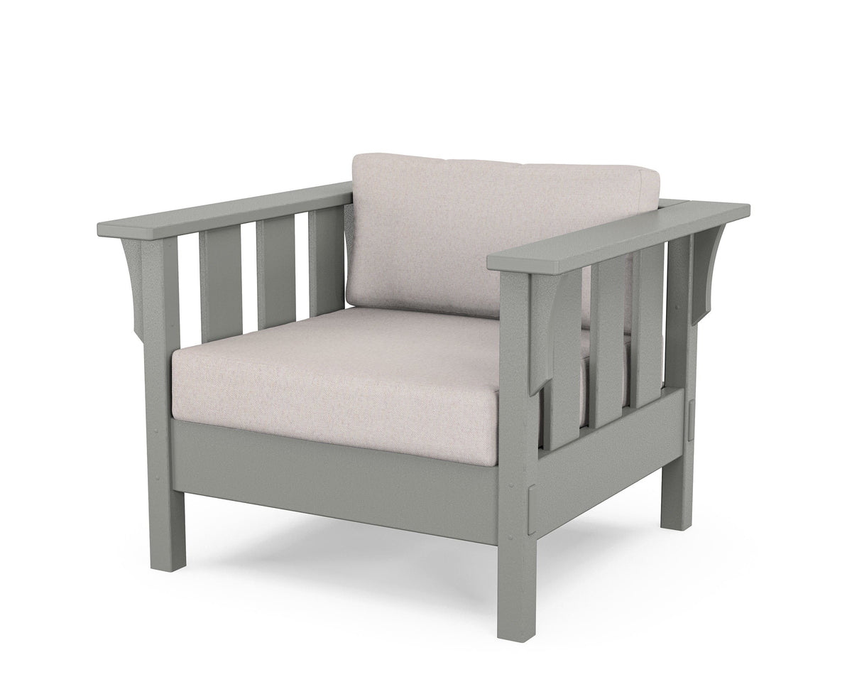 POLYWOOD Acadia Deep Seating Chair in Slate Grey