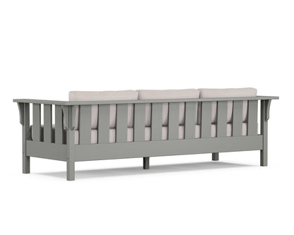 POLYWOOD Acadia Deep Seating Sofa in Slate Grey