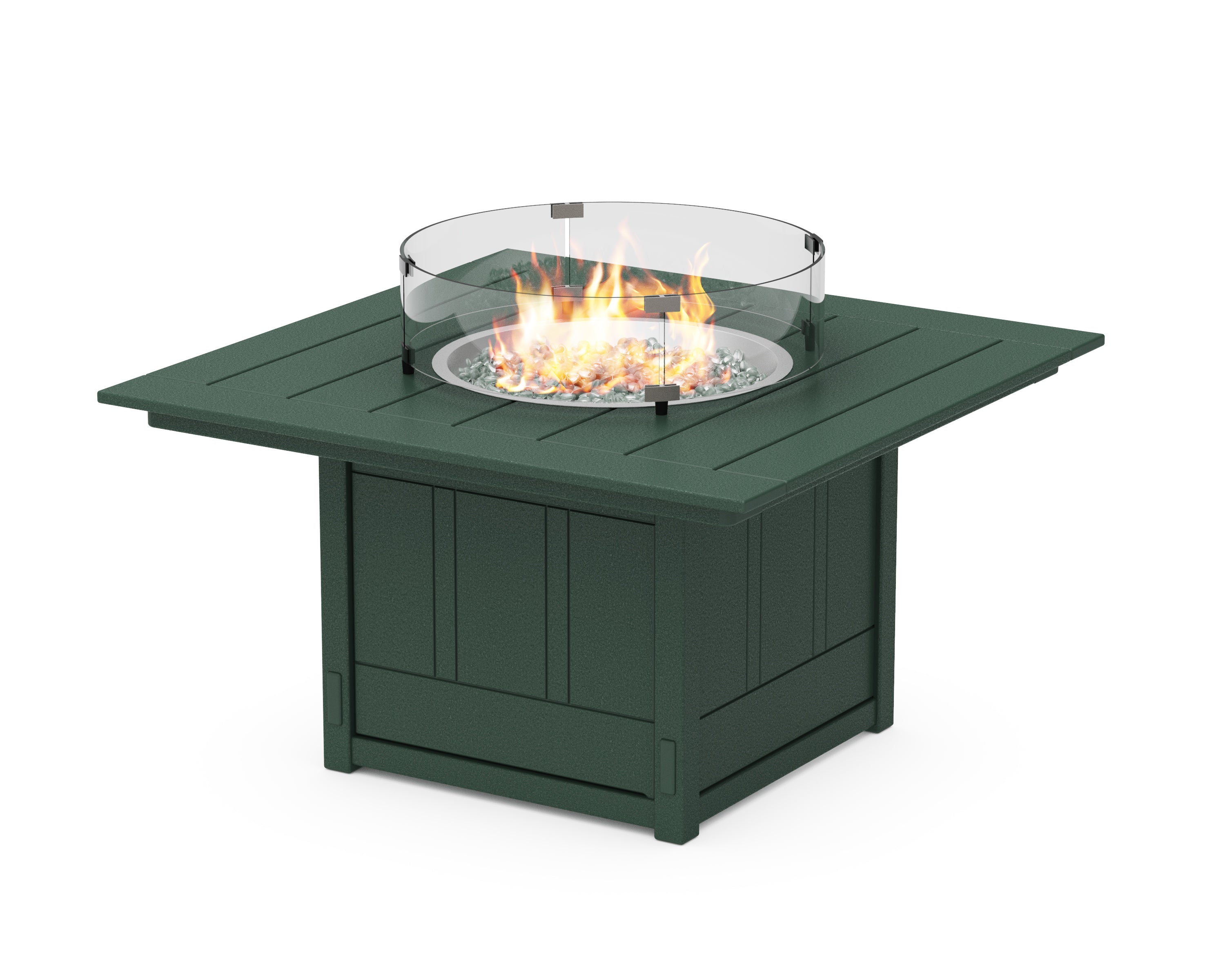 POLYWOOD Acadia Square 42" Fire Pit Table