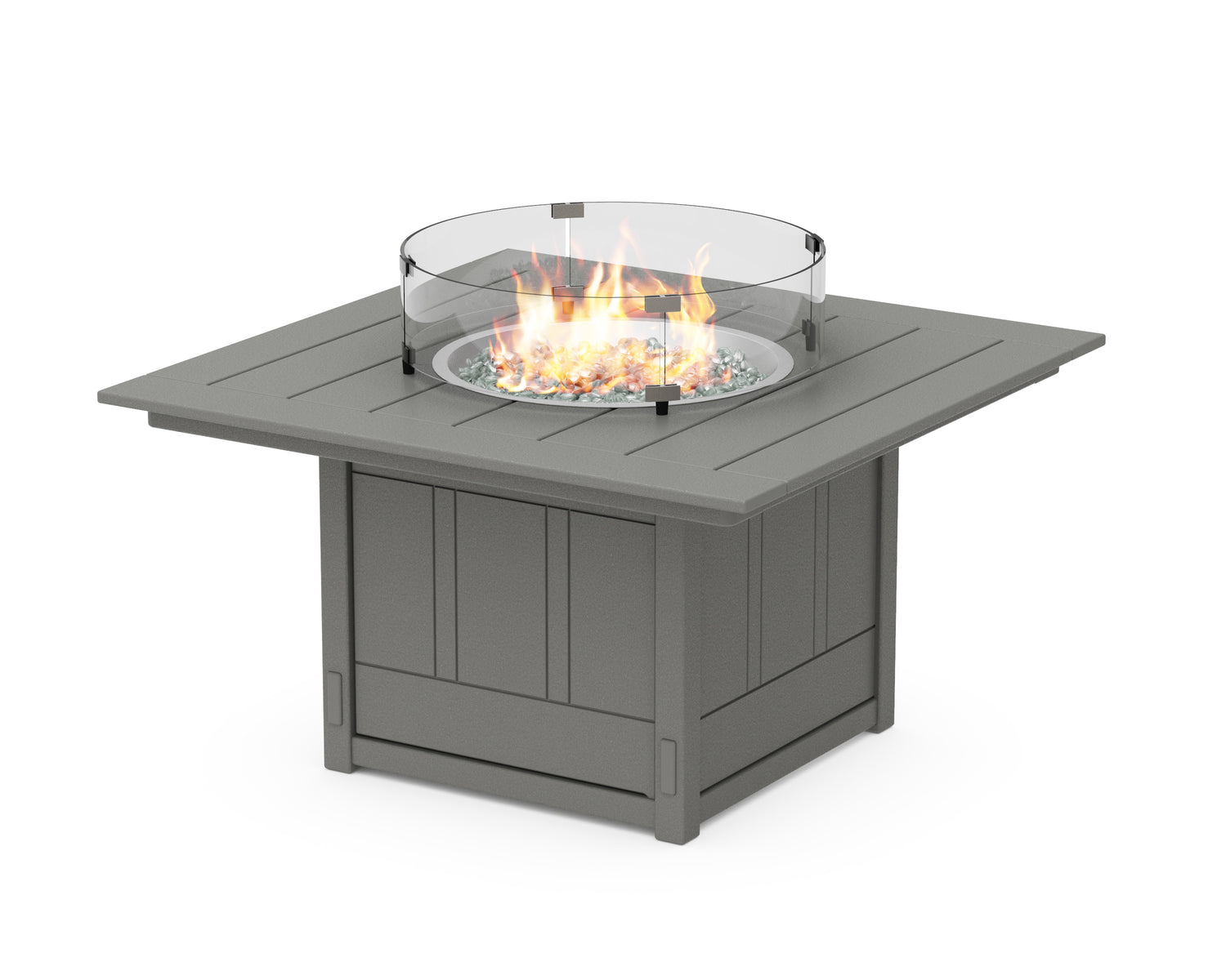POLYWOOD Acadia Square 42" Fire Pit Table