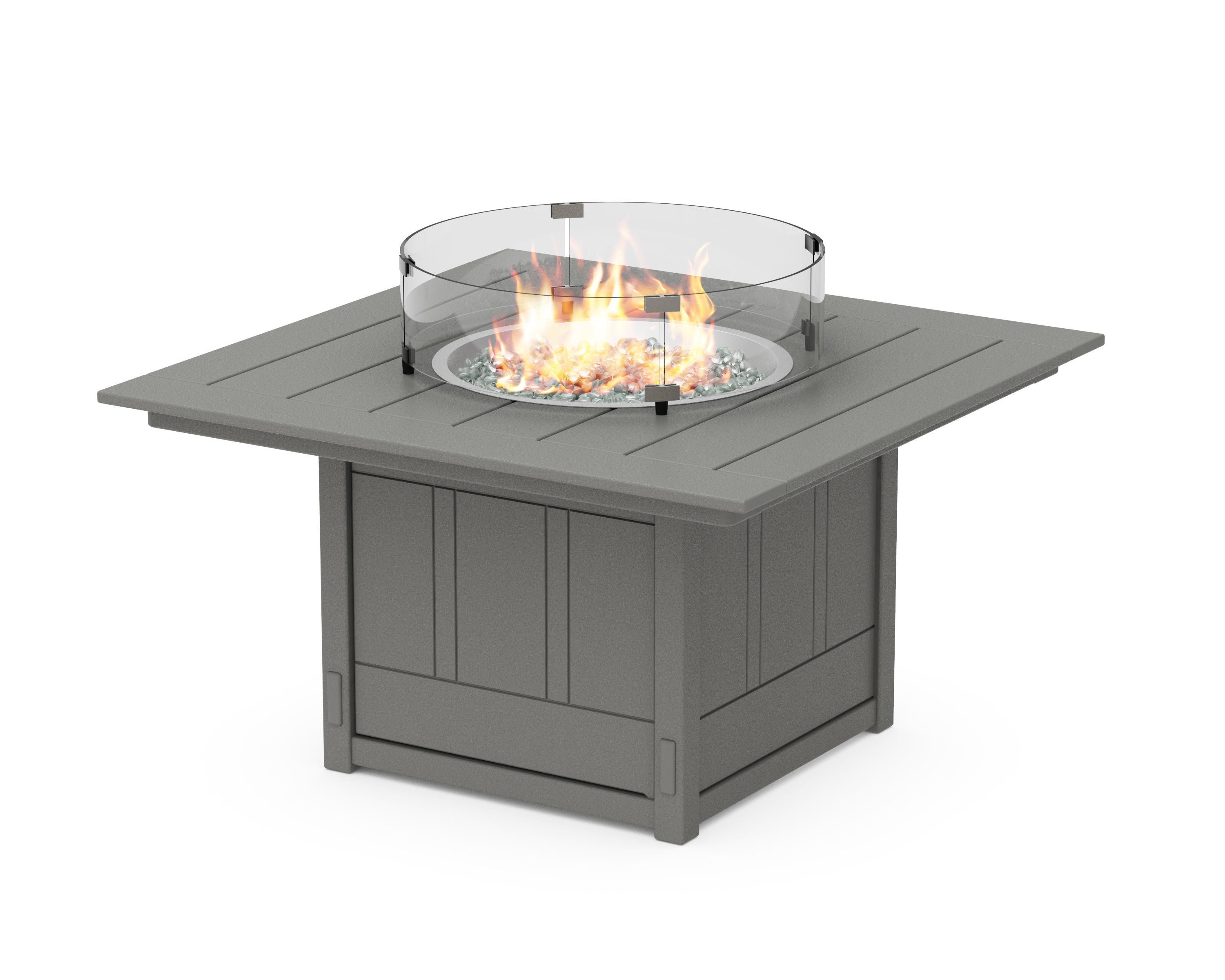 POLYWOOD Acadia Square 42" Fire Pit Table