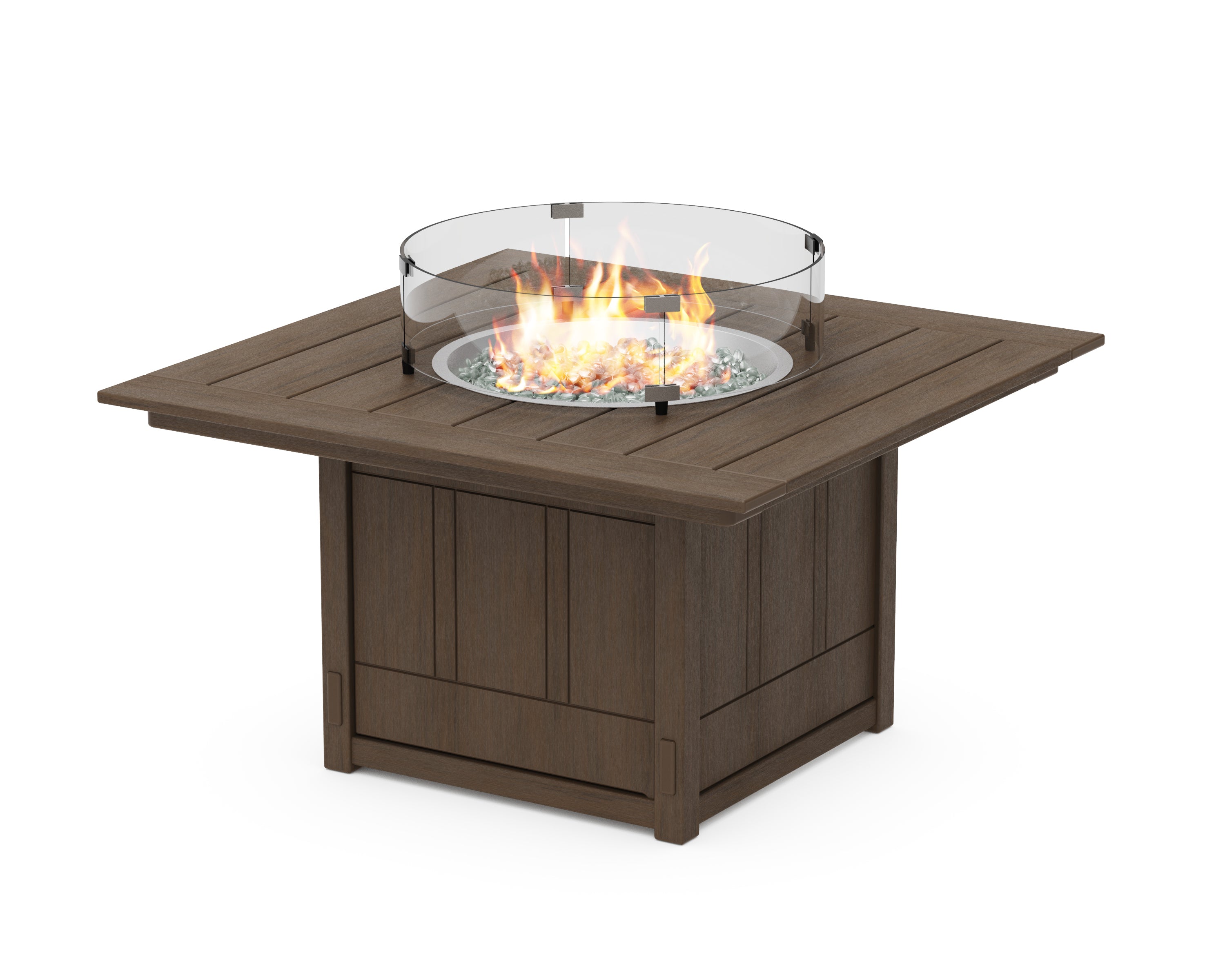 POLYWOOD Acadia Square 42" Fire Pit Table