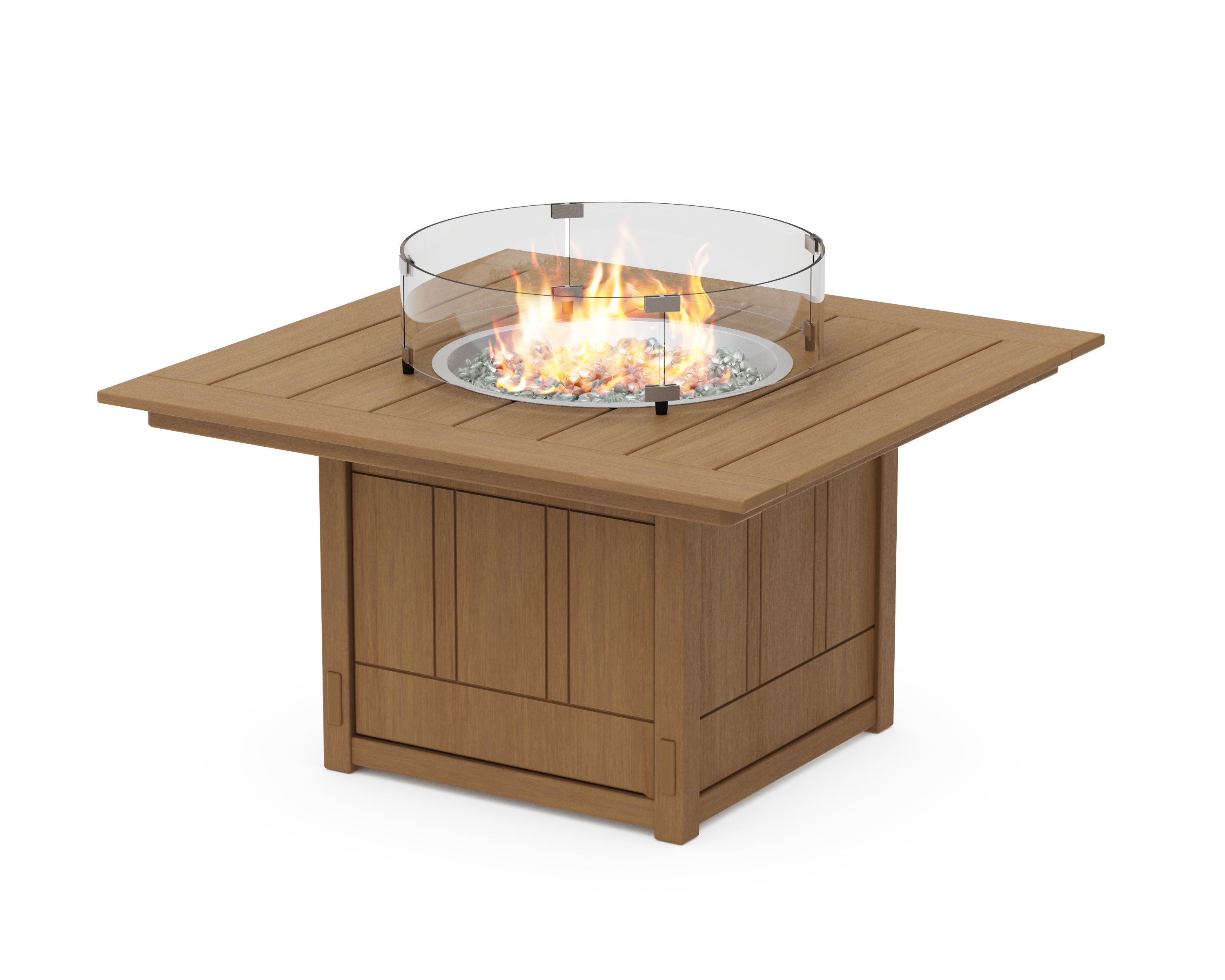 POLYWOOD Acadia Square 42" Fire Pit Table