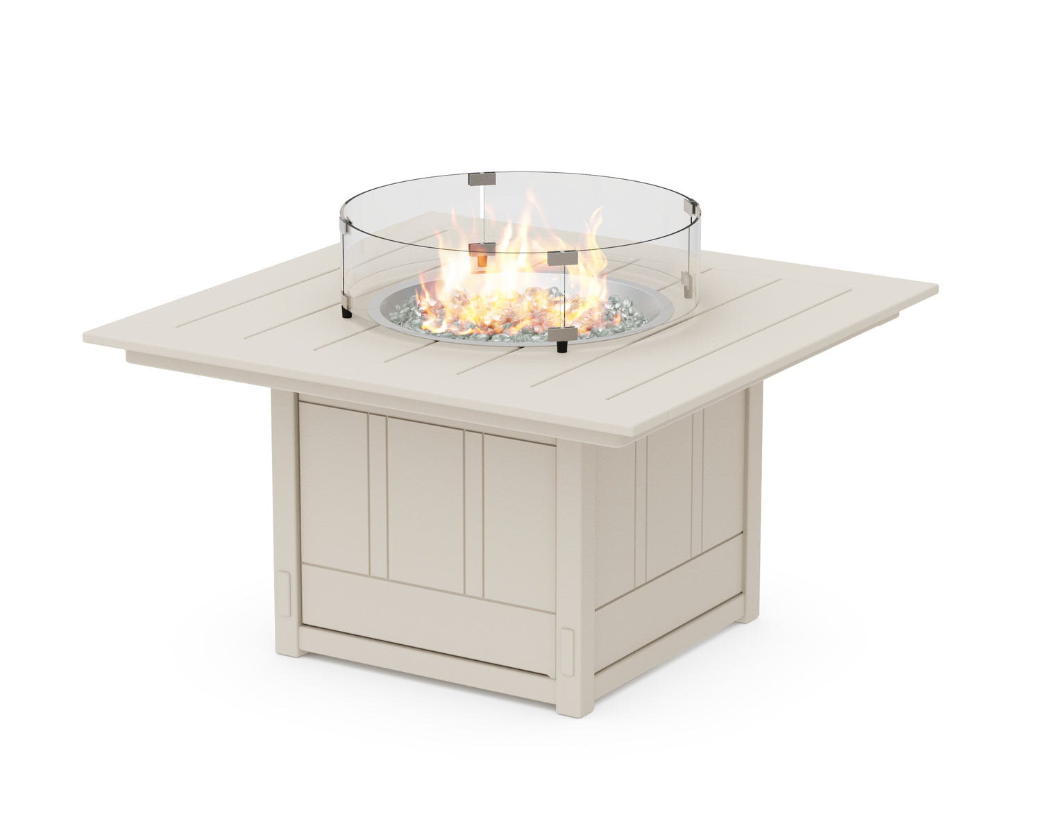POLYWOOD Acadia Square 42" Fire Pit Table