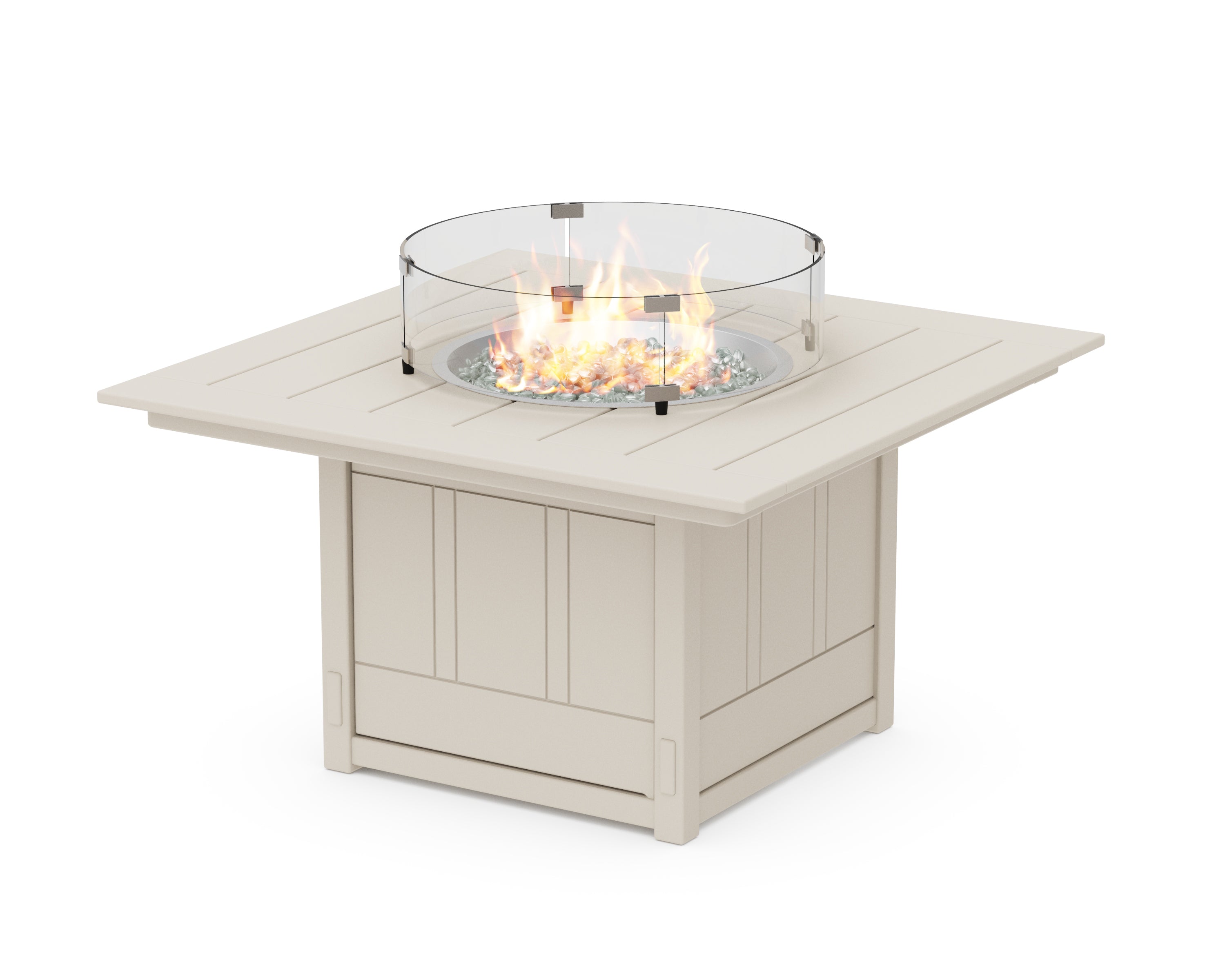 POLYWOOD Acadia Square 42" Fire Pit Table