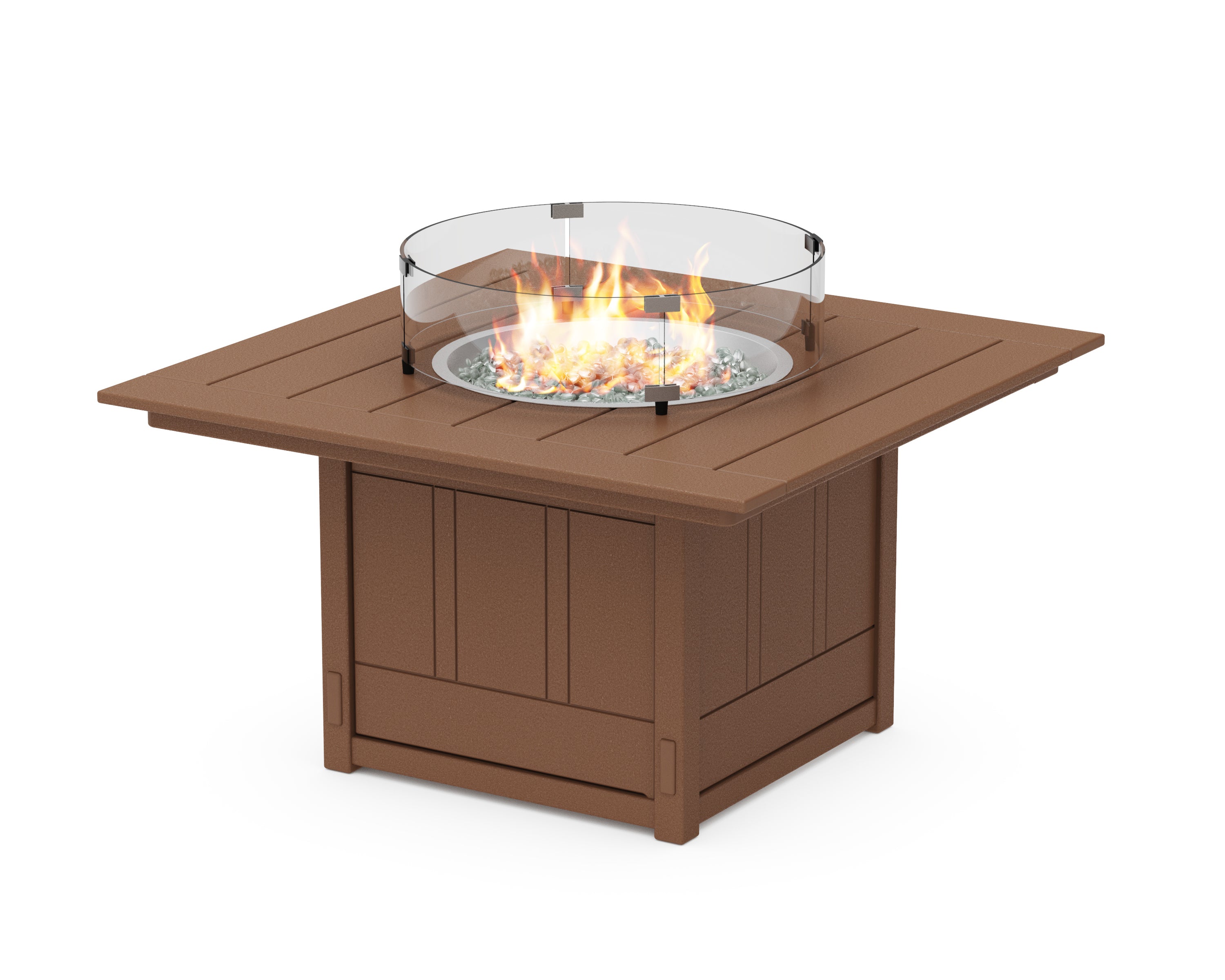 POLYWOOD Acadia Square 42" Fire Pit Table