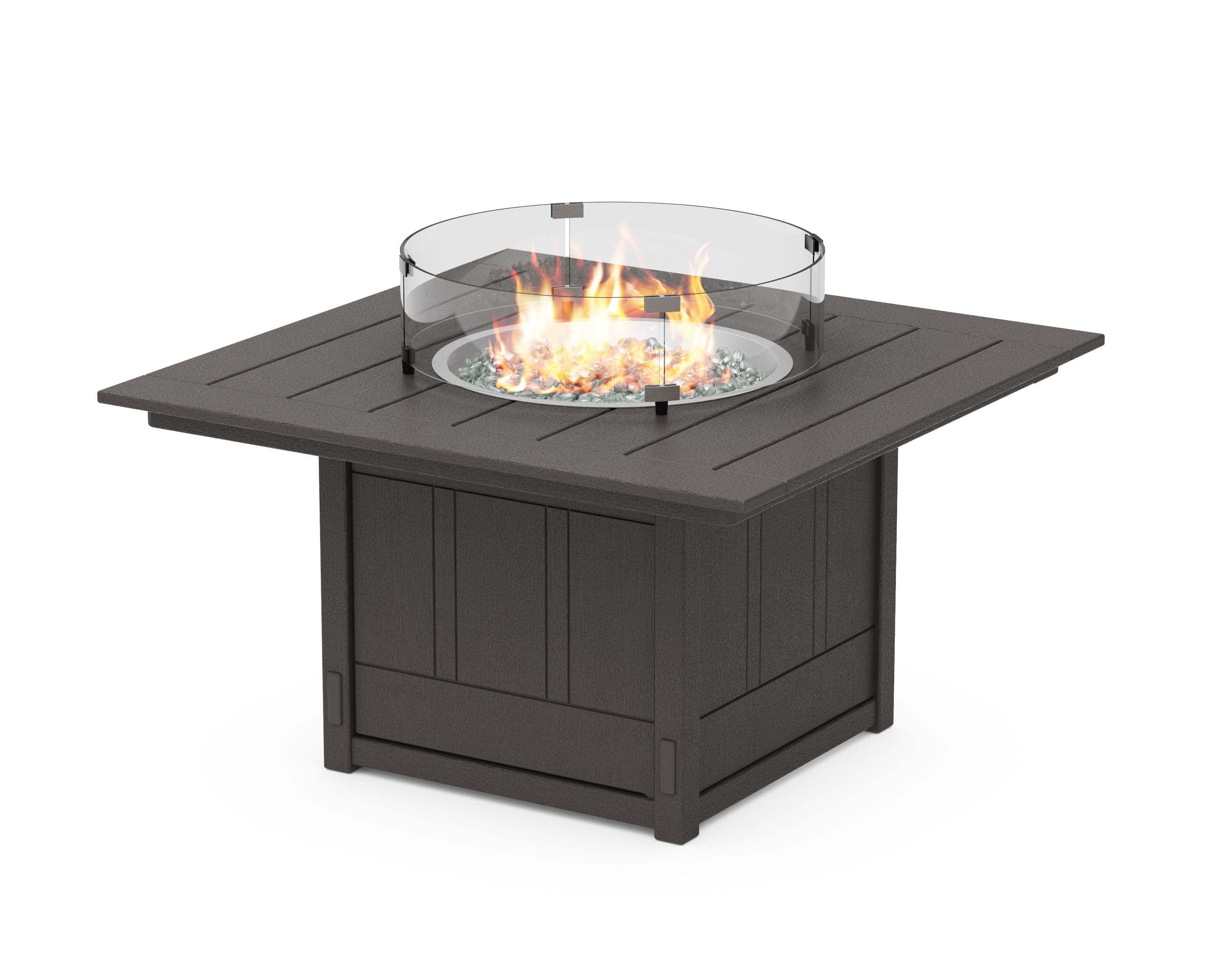 POLYWOOD Acadia Square 42" Fire Pit Table
