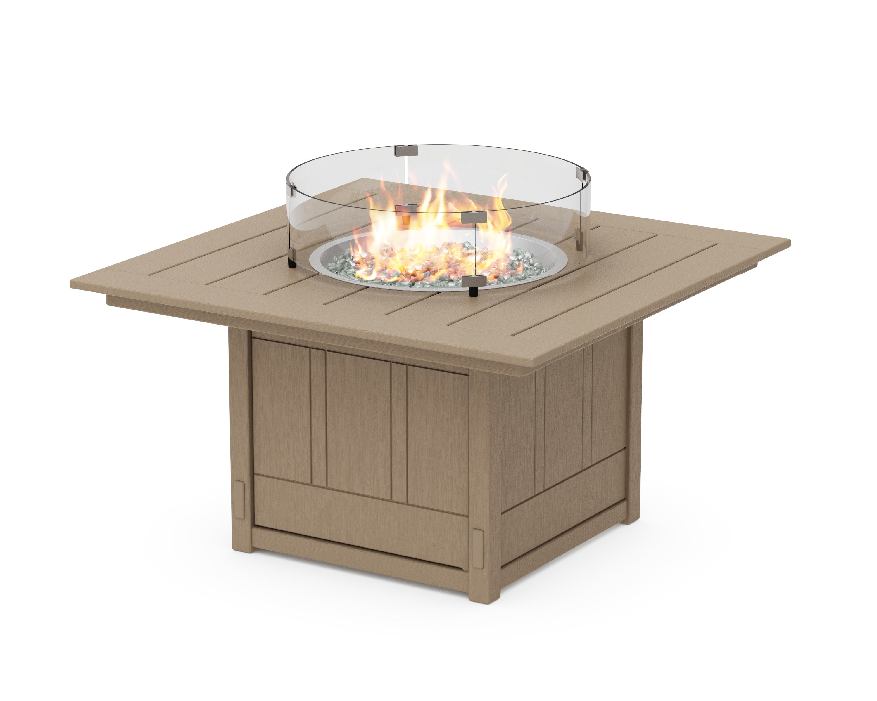 POLYWOOD Acadia Square 42" Fire Pit Table