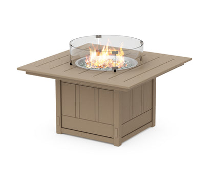 POLYWOOD Acadia Square 42" Fire Pit Table