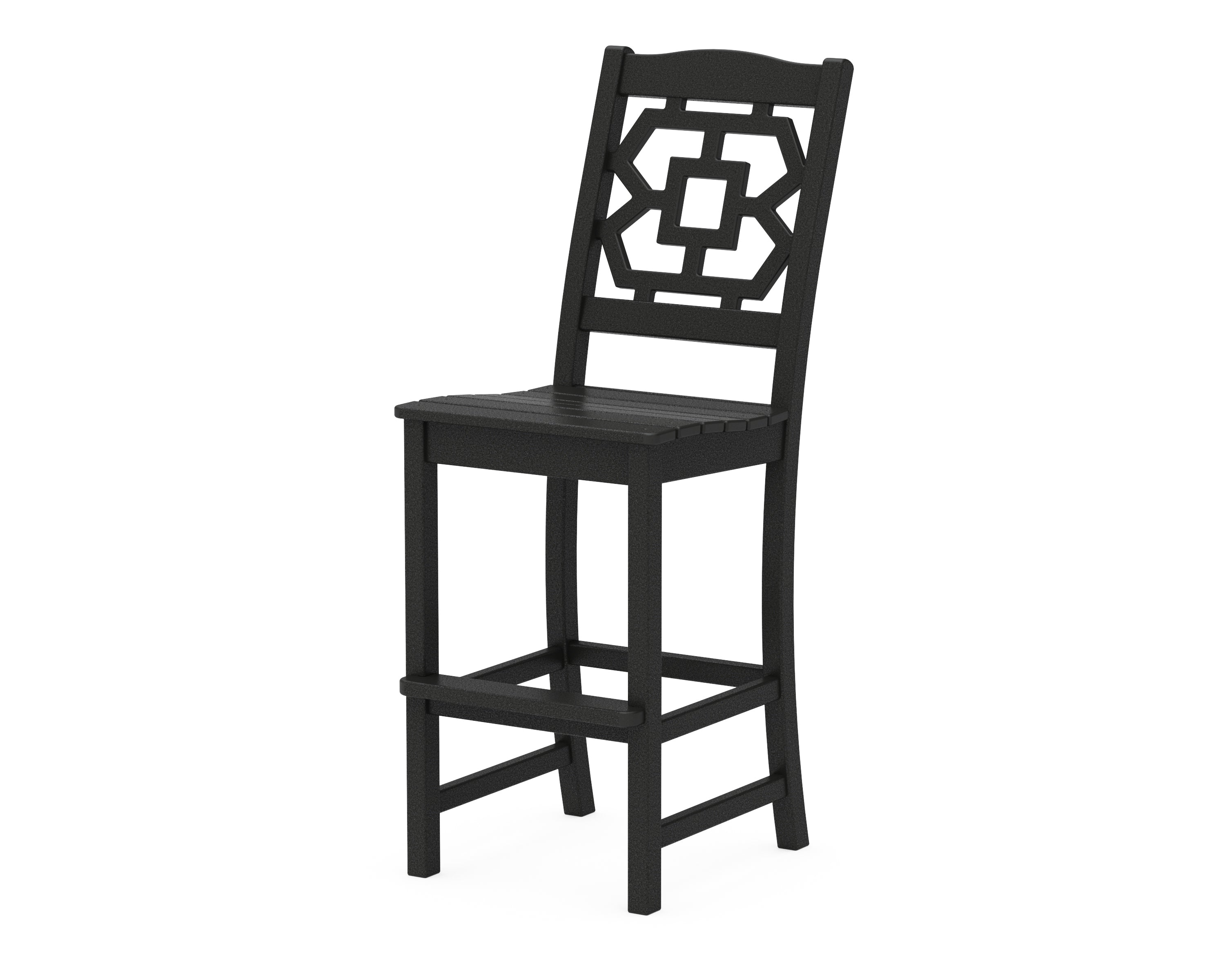 POLYWOOD Chinoiserie Bar Side Chair
