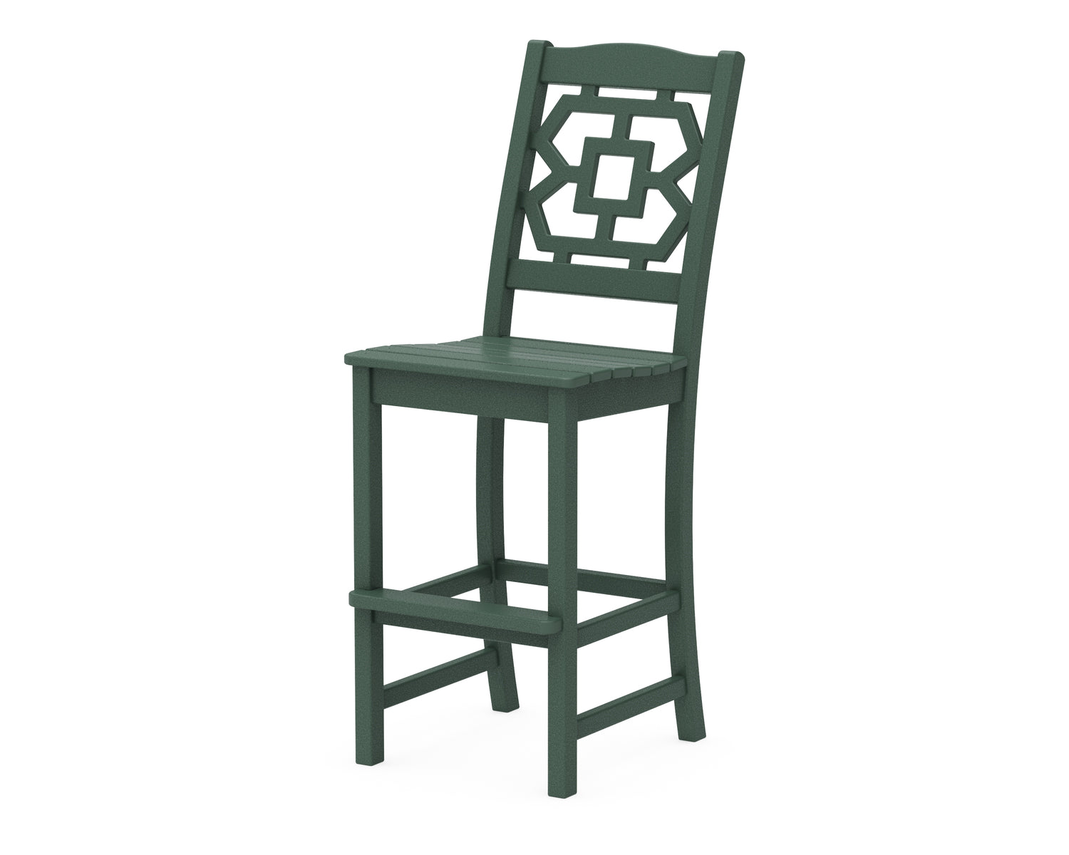 POLYWOOD Chinoiserie Bar Side Chair