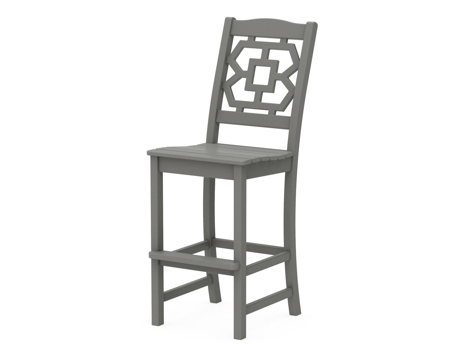 POLYWOOD Chinoiserie Bar Side Chair