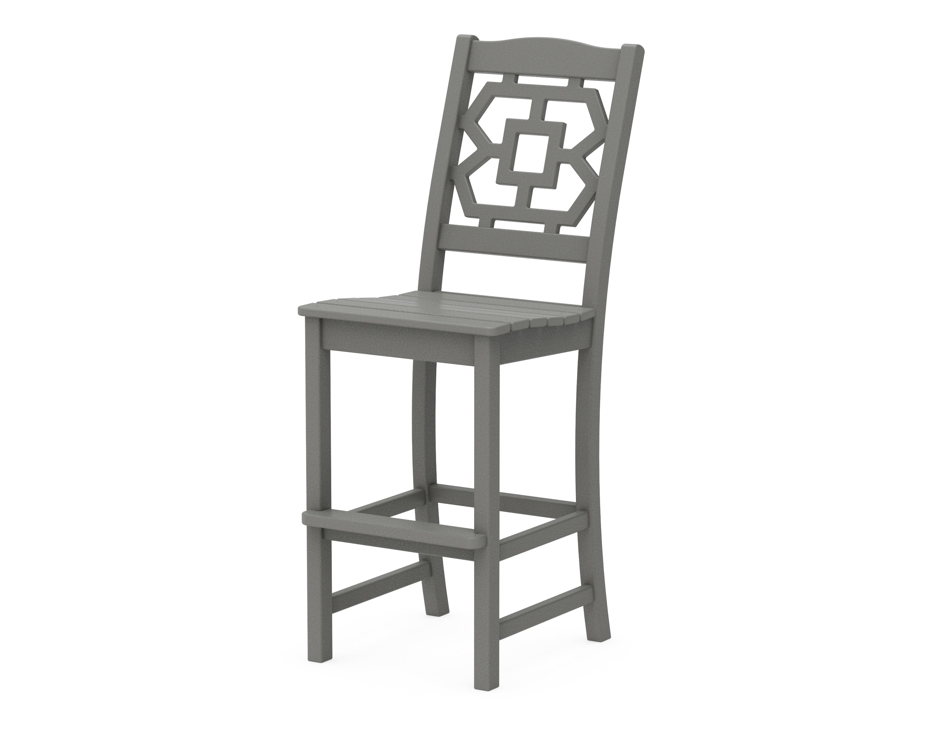 POLYWOOD Chinoiserie Bar Side Chair
