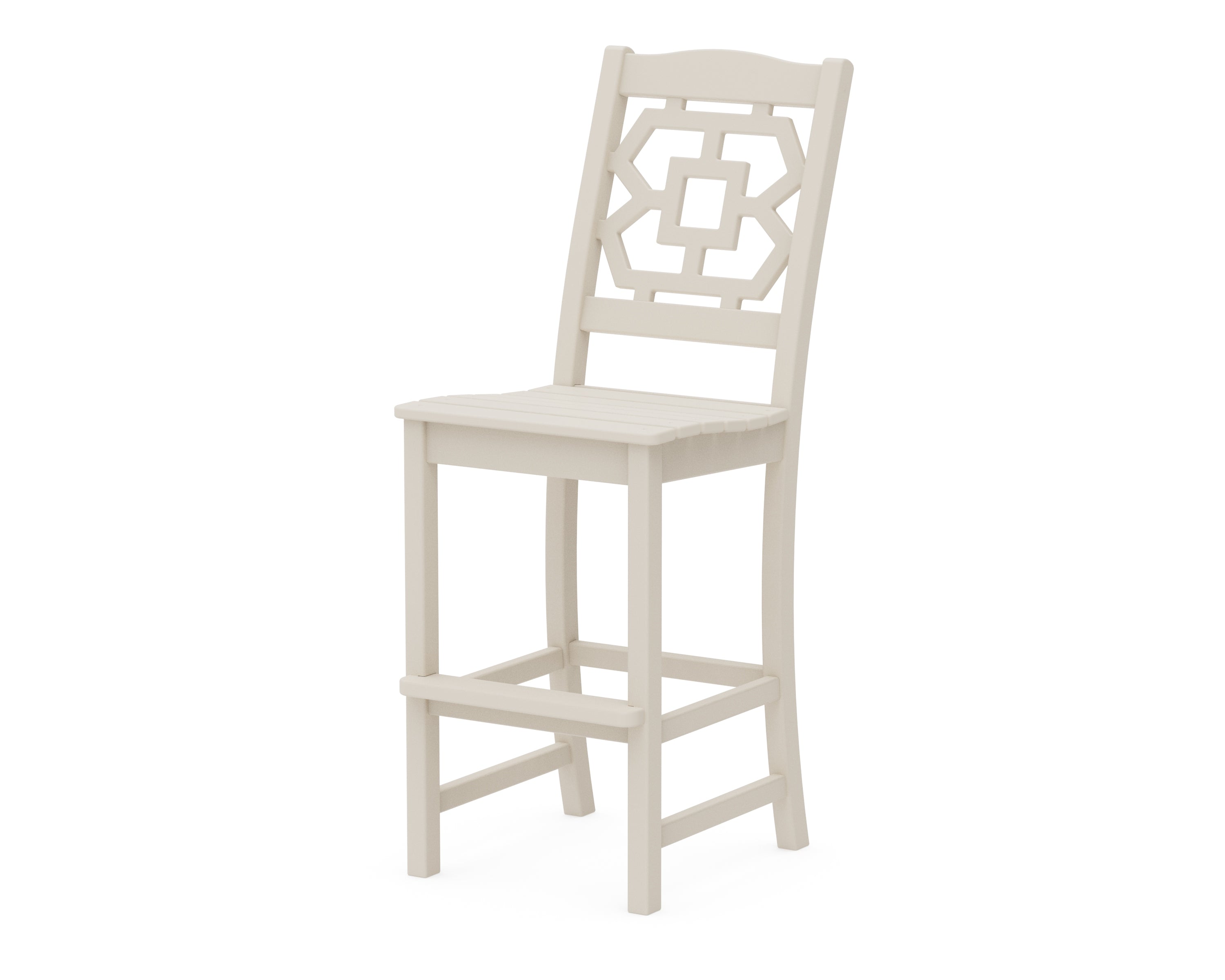 POLYWOOD Chinoiserie Bar Side Chair
