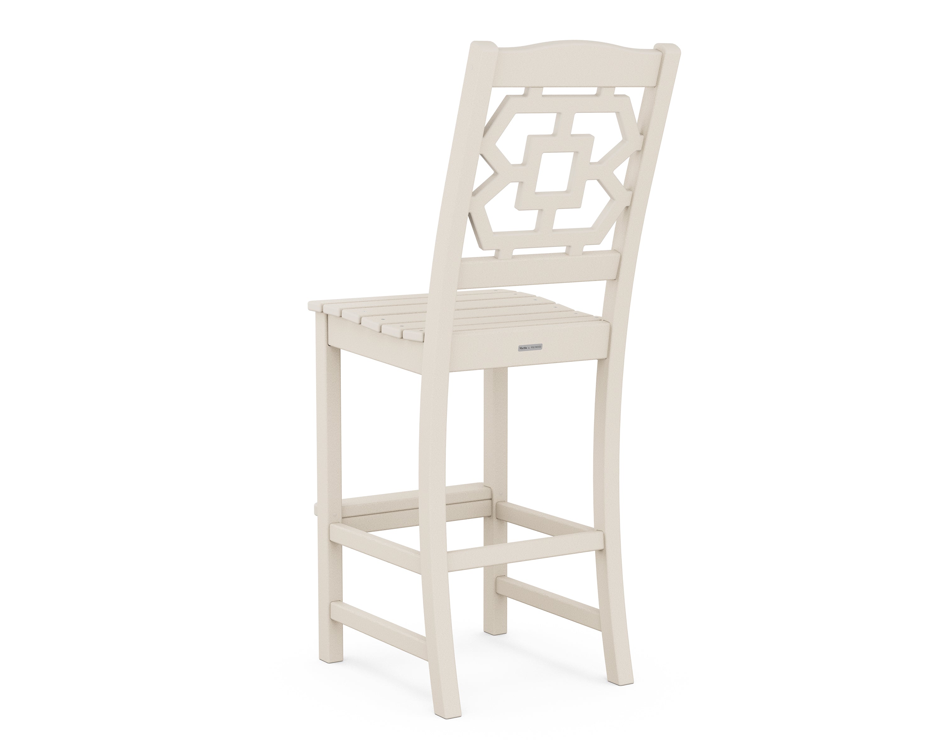 POLYWOOD Chinoiserie Bar Side Chair