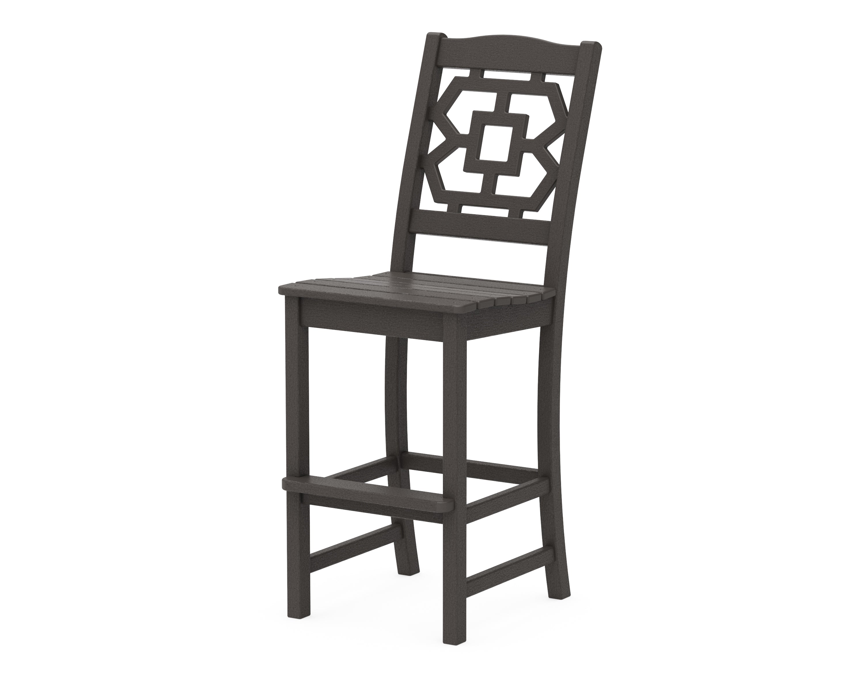 POLYWOOD Chinoiserie Bar Side Chair
