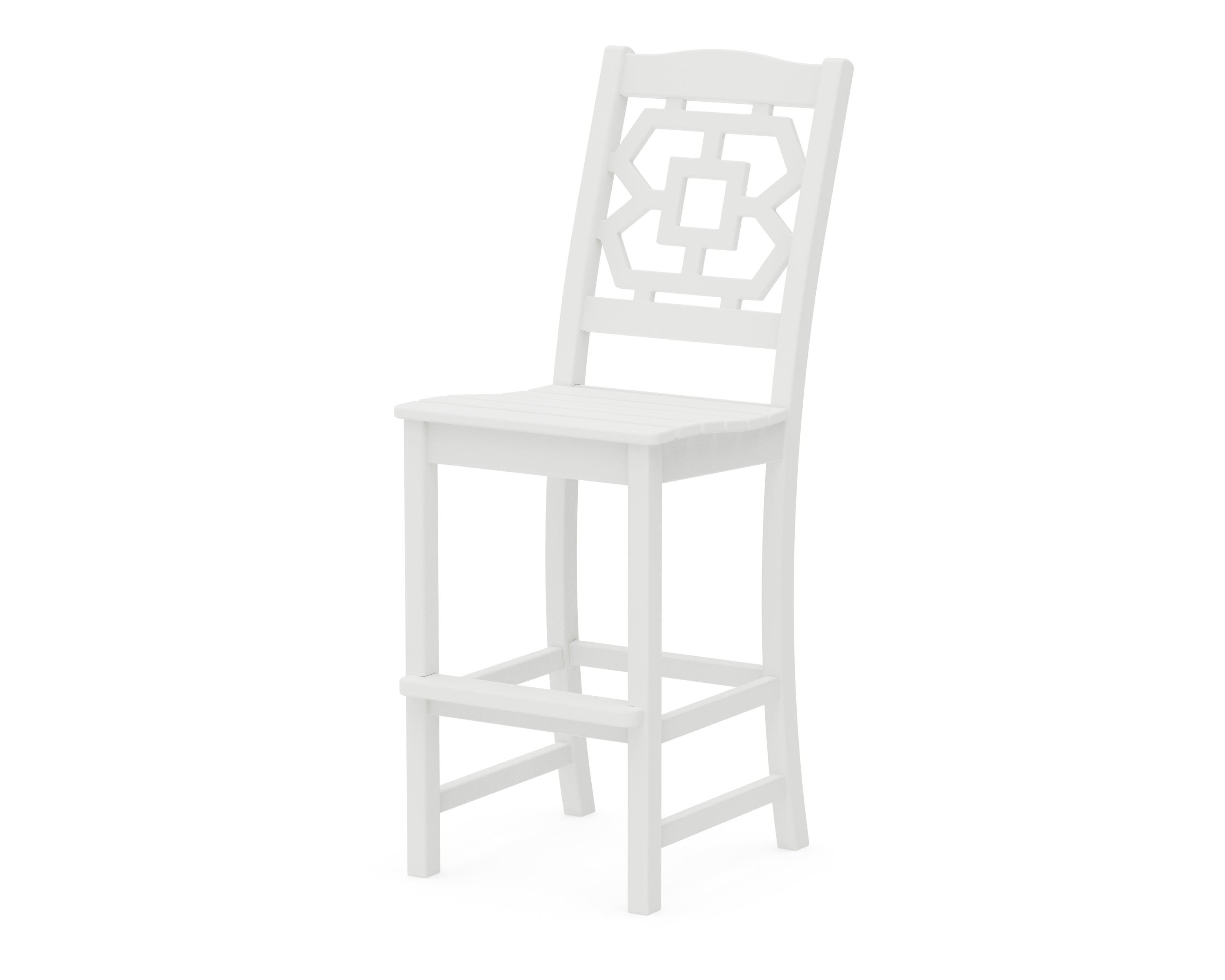 POLYWOOD Chinoiserie Bar Side Chair