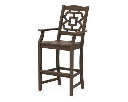 POLYWOOD Chinoiserie Bar Arm Chair