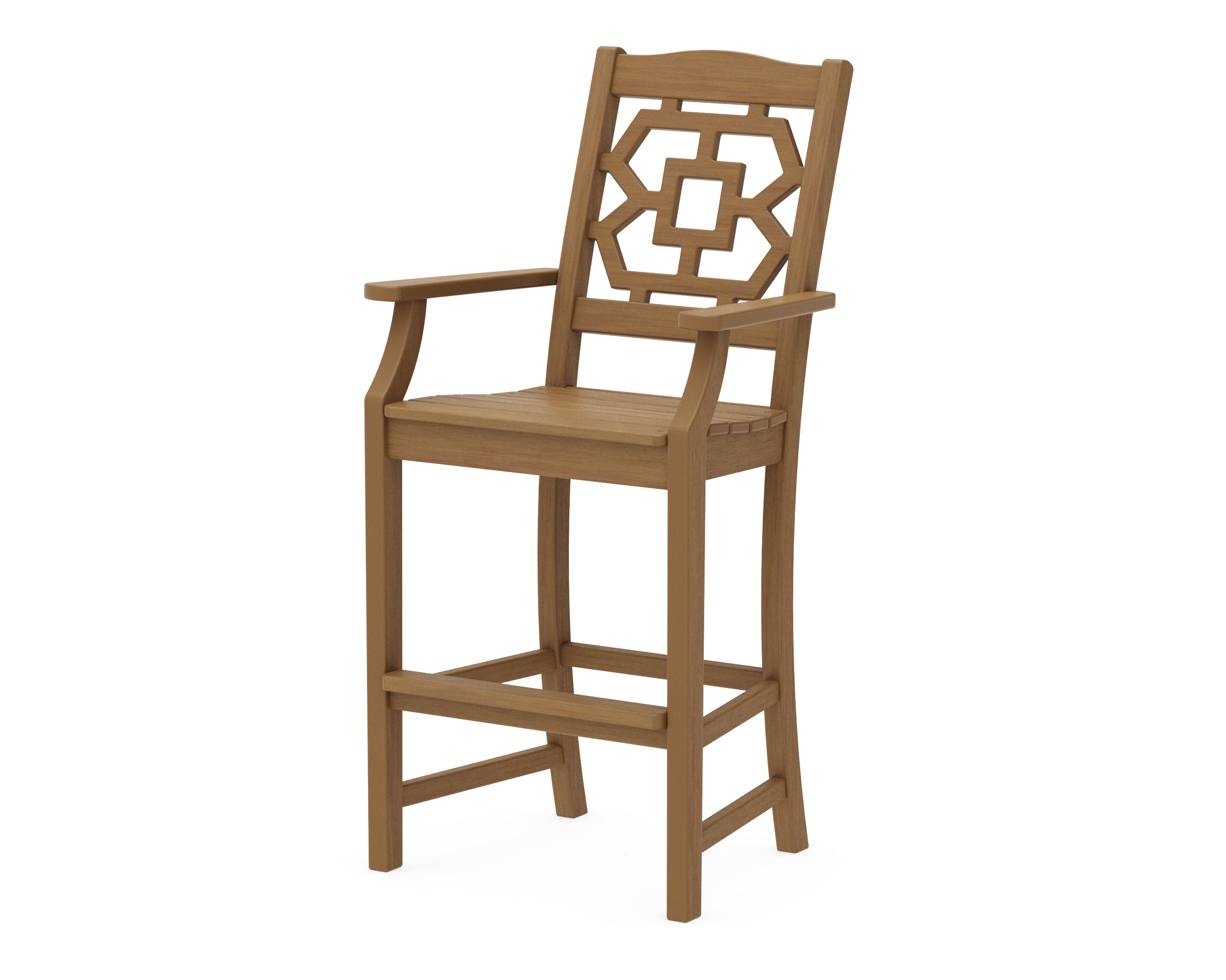 POLYWOOD Chinoiserie Bar Arm Chair