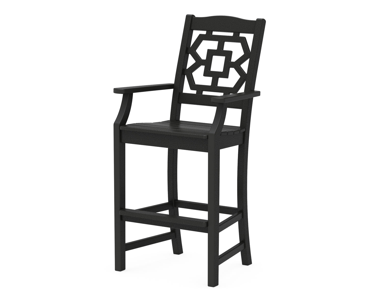 POLYWOOD Chinoiserie Bar Arm Chair