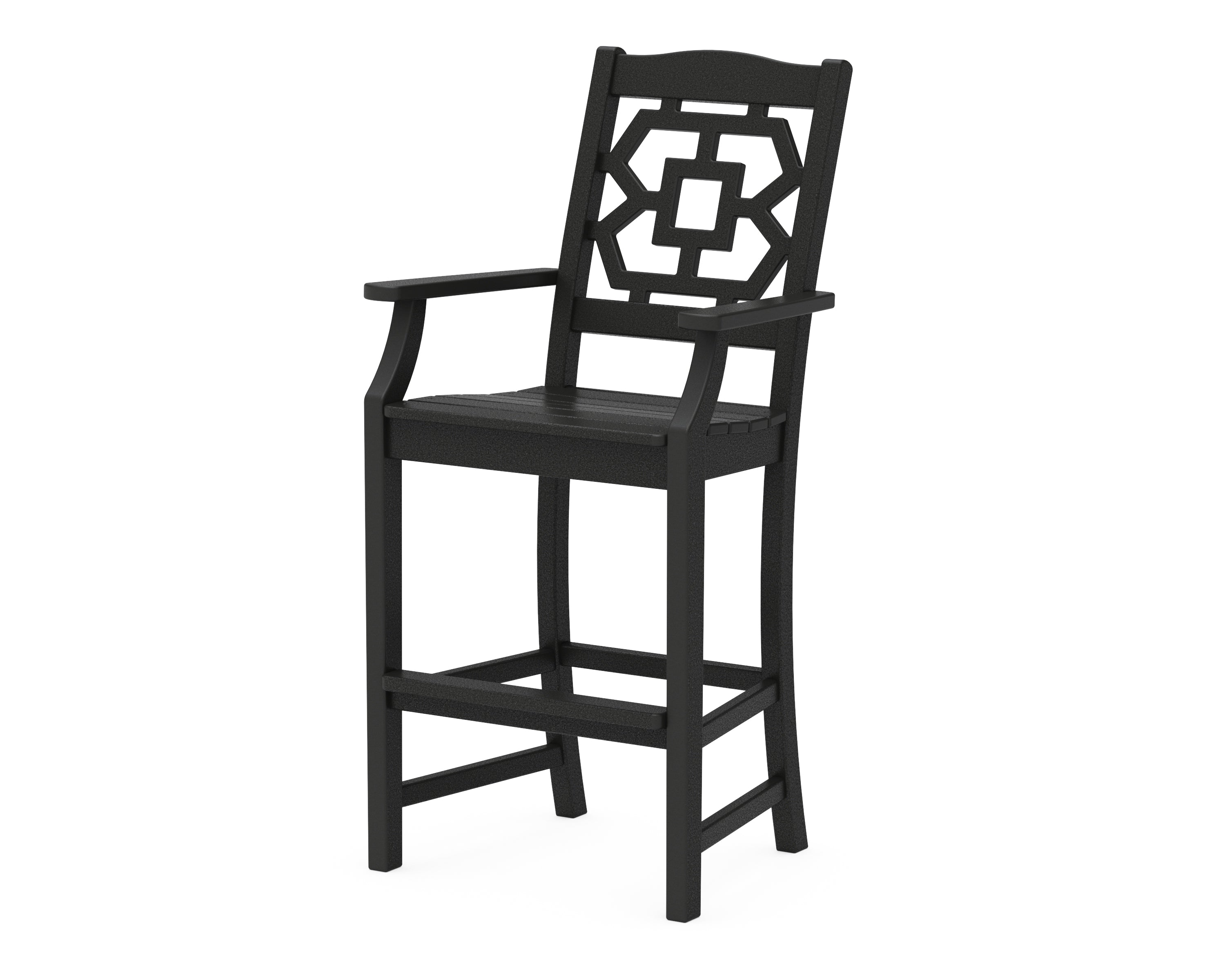 POLYWOOD Chinoiserie Bar Arm Chair