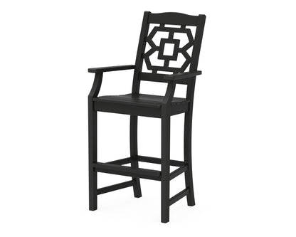 POLYWOOD Chinoiserie Bar Arm Chair