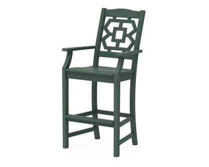 POLYWOOD Chinoiserie Bar Arm Chair