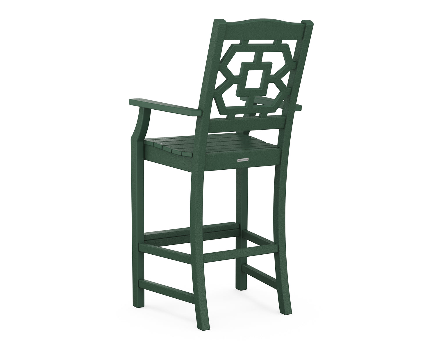 POLYWOOD Chinoiserie Bar Arm Chair