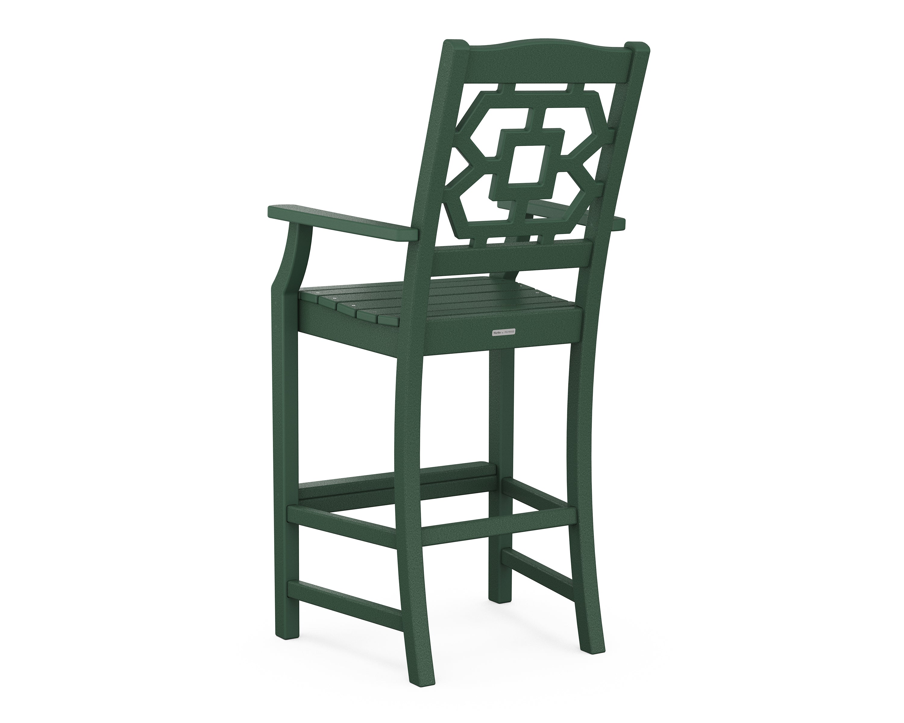 POLYWOOD Chinoiserie Bar Arm Chair