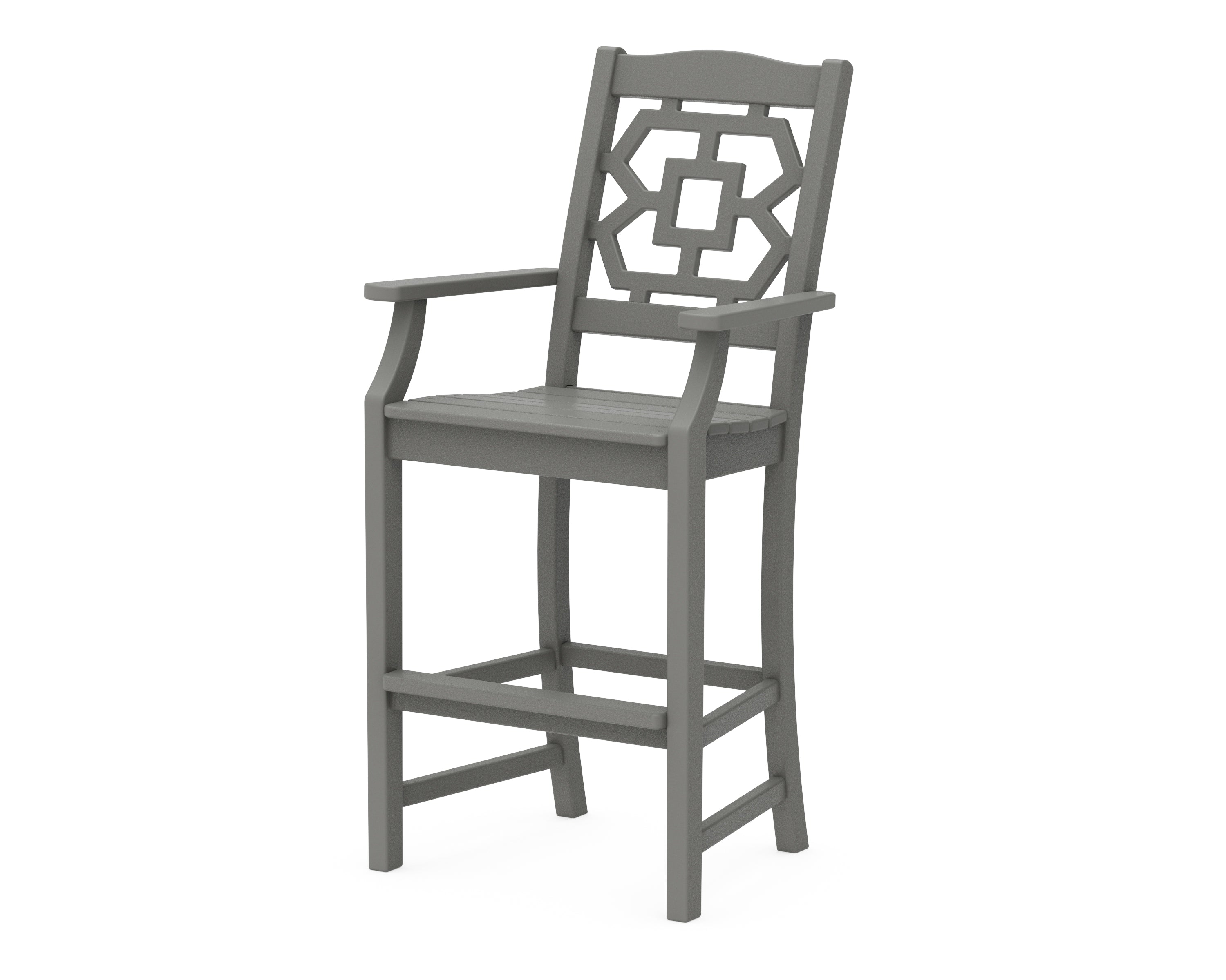 POLYWOOD Chinoiserie Bar Arm Chair