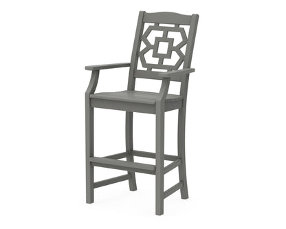 POLYWOOD Chinoiserie Bar Arm Chair