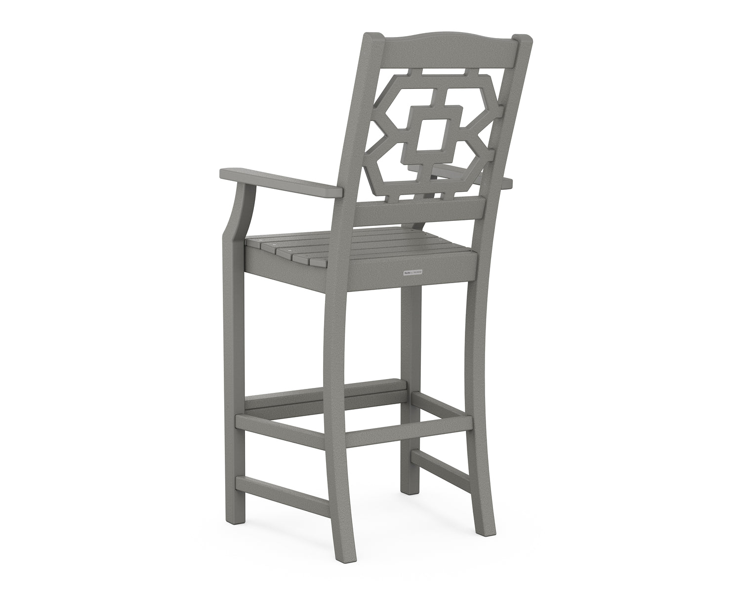 POLYWOOD Chinoiserie Bar Arm Chair