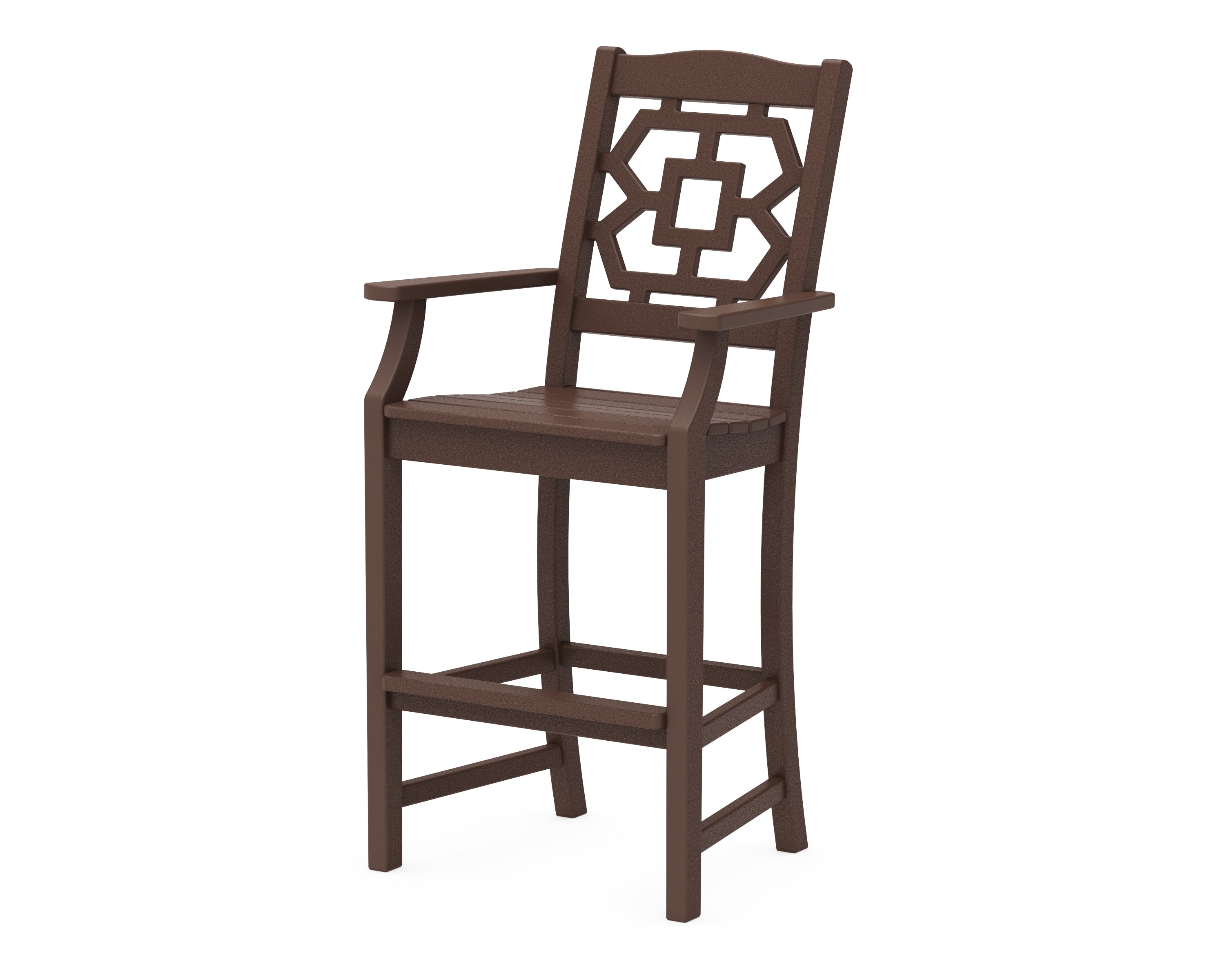 POLYWOOD Chinoiserie Bar Arm Chair