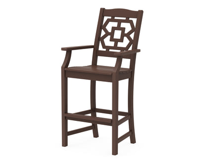 POLYWOOD Chinoiserie Bar Arm Chair
