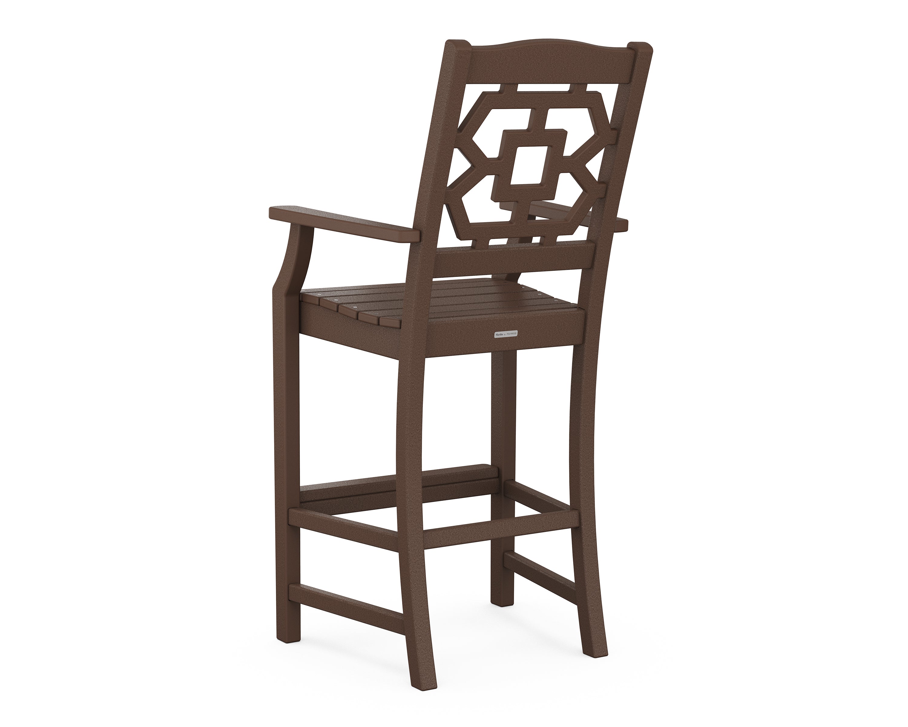 POLYWOOD Chinoiserie Bar Arm Chair