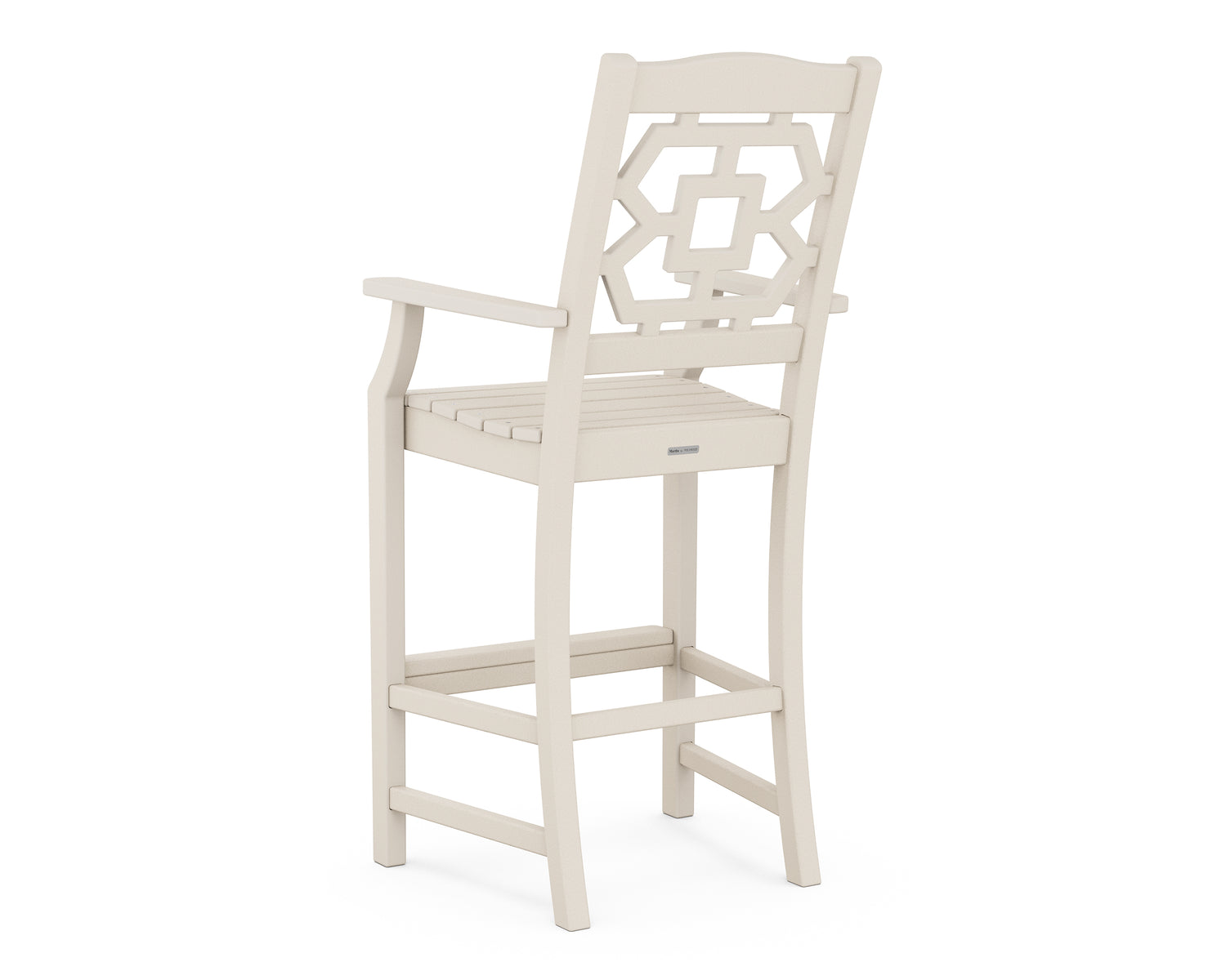 POLYWOOD Chinoiserie Bar Arm Chair