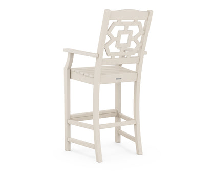 POLYWOOD Chinoiserie Bar Arm Chair