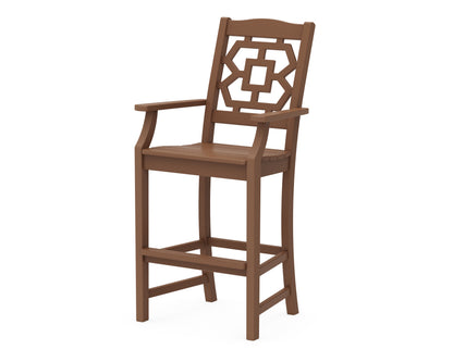 POLYWOOD Chinoiserie Bar Arm Chair